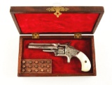 (A) Factory Engraved & Cased S&W No. 1 Single Action Revolver.