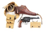 (C) U.S. Colt Model 1917 Revolver with Belt & Holster.