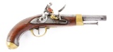(A) French Model AN XIII Flintlock Pistol Marked St. Etienne Dated 1813.