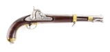 (A) U.S. Springfield Model 1855 Single Shot Percussion Martial Pistol.