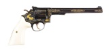 (M) Engraved & Gold Inlay S&W Model 17-3 Double Action Revolver.