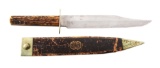 Joseph Allen & Sons Bowie Style Hunting Knife.