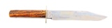 Wragg Sheffield England Bowie Style Hunting Knife.