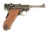 (C) 1905 DMW Dutch Prototype Luger Semi-Automatic Pistol.
