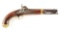 (A) U.S. Model 1842 Single Shot Percussion Martial Pistol by Aston.