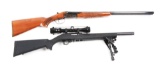 (M) Lot of 2: Savage Fox Model B-SE Series H SxS Shotgun & Ruger 10/22 Semi-Automatic Rifle.