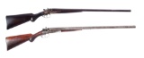 (A) Lot of 2: Double Barrel 12 Bore Antique Hammer Shotguns, one Remington.