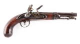 (A) U.S. Model 1836 Single Shot Flintlock Martial Pistol by Waters.