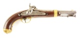 (A) U.S. Model 1842 Percussion Single Shot Martial Pistol by Aston.
