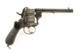 (A) Lefaucheux 10 Shot Pinfire Revolver.