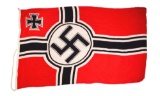 Large 6 - 1/2' x 11' Nazi Battle Flag.
