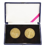 Lot of 3: German World War II Presentation Medal Case & 2 Reproduction Medals.