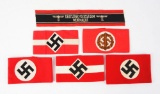 Lot of 6: Third Reich Armbands.