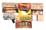 Lot of 5: Pre-War Boxed Air/BB Pistols & Target.