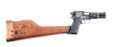 (C)Inglis Canadian FN Browning Hi Power Semi-Autmatic Pistol with Shoulder Stock.