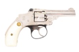 (C) High Condition S&W Safety Hammerless Revolver - Nickel & Pearls.
