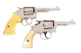 (C) Lot of 2: Smith & Wesson Double Action Revolvers.