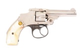 (A) S&W Safety Hammerless Revolver - Nickel-Pearls.