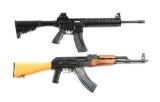 (M) Lot of 2: S&W M&P 15-22 and Romanian AK-47 Semi-Automatic Rifles.