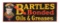 Bartles Bonded Independent Oils & Greases Embossed Tin Sign.