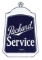 Packard Service Diecut Radiator Porcelain Sign.