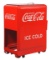 Westinghouse Coca-Cola Lift Top Cooler with Crates & Coca-Cola Six Packs.