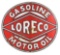 Loreco Gasoline & Motor Oil Porcelain Sign.