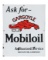 Ask For Gargoyle Mobiloil Authorized Service Porcelain Cabinet Sign.