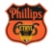 Phillips 66 Gasoline Porcelain Sign with Ethyl Burst Graphic.