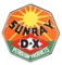 DX Sunray Petroleum Products Porcelain Curb Sign.