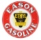 Eason Gasoline Porcelain Sign w/ Ethyl Burst Graphic.