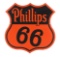 Phillips 66 Porcelain Curb Shield Sign.