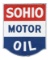 Sohio Motor Oil Porcelain Curb Sign.