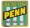 Beacon Penn Motor Oil Porcelain Curb Sign.