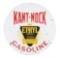 Kant-Nock Gasoline Porcelain Sign with Ethyl Burst Graphic.