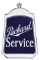 Packard Service Die Cut Radiator Porcelain Sign.
