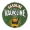 Valvoline Gasoline Porcelain Sign with Ethyl Burst Logo.