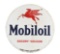 Mobil Oil Porcelain Curb Sign w/ Pegasus Graphic.