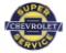 Chevrolet Super Service Porcelain Sign.