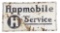 Hupmobile Service Porcelain Sign.