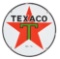 Texaco Gasoline & Motor Oil Porcelain Lubester Cart Sign.