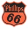 Phillips 66 Gasoline Porcelain Shield Sign.