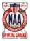 National Automobile Association Official Garage Porcelain Sign.