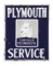 Chrysler Plymouth Service Porcelain Sign with Ship Graphic.