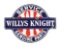 Willys Knight Service & Genuine Parts Porcelain Sign.