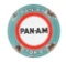 Pan Am Motor Oils Porcelain Oil Cart Sign.