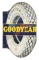 Goodyear Tires Porcelain Flange Sign W/ Tire Graphic.