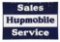 Hupmobile Sales & Service Porcelain Sign.