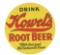 Drink Howel's Root Beer Embossed Tin Sign.