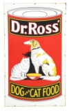 Dr. Ross Dog & Cat Food Large Porcelain Sign.